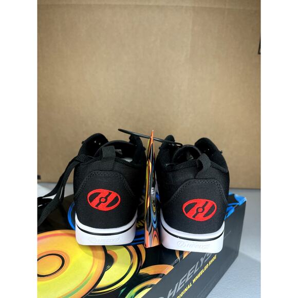 Heelys Hes10337h Youth 4 Black Red flames - Picture 2 of 6
